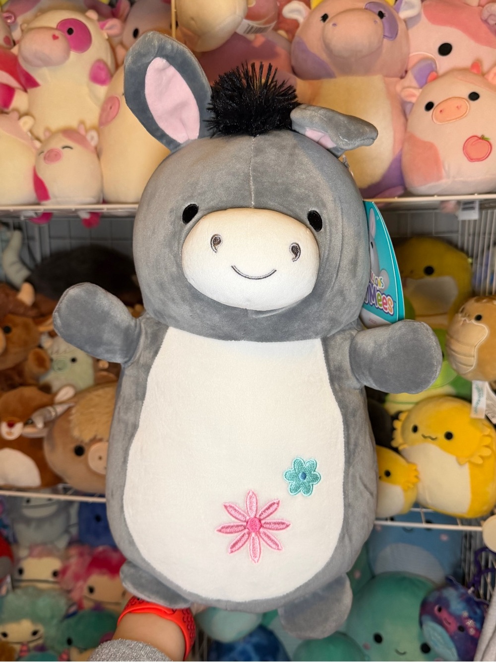 Squishmallows Squishmallow Easter Jason the Donkey 14” Hugmee Stuffed Plush